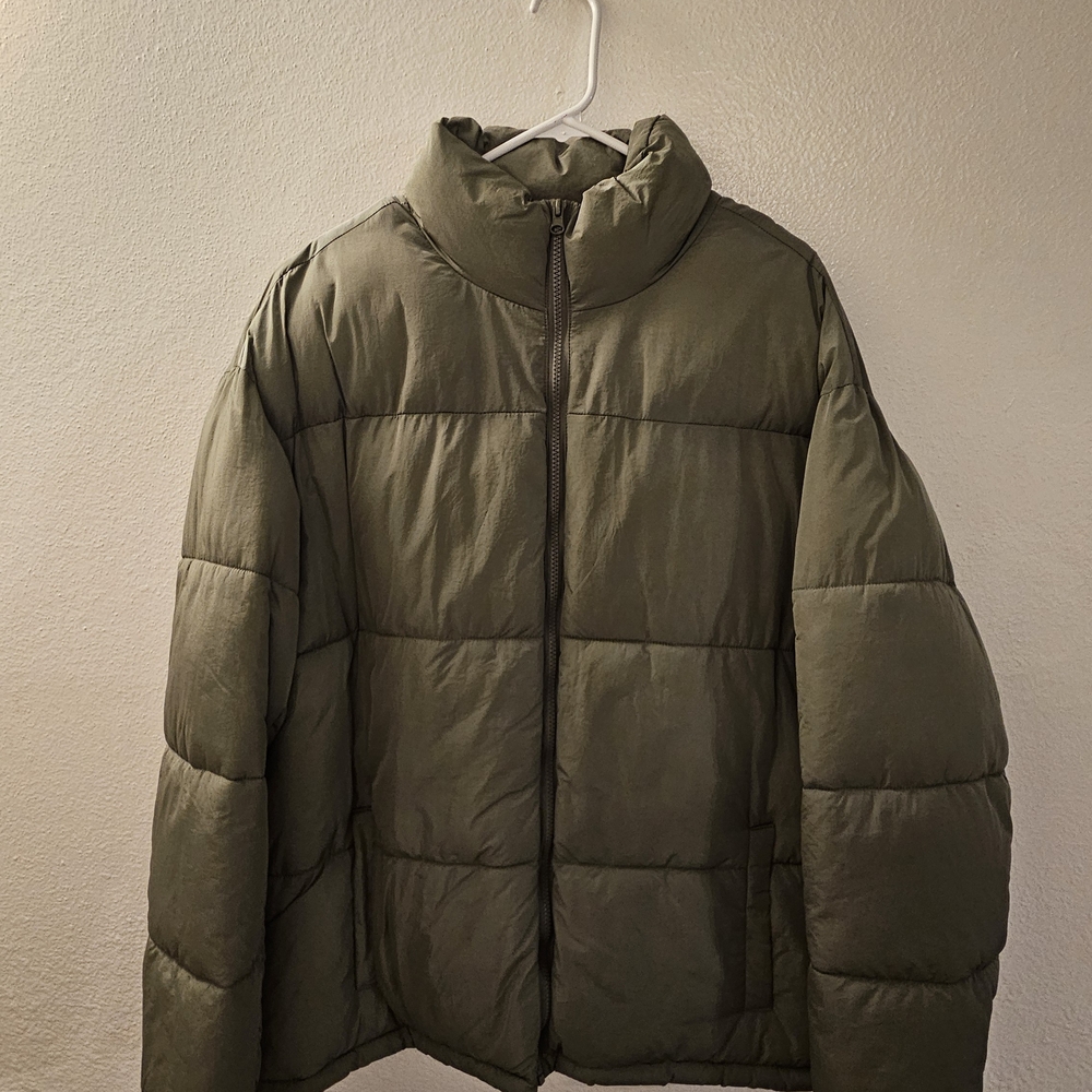 PacSun Khaki Puffer Jacket